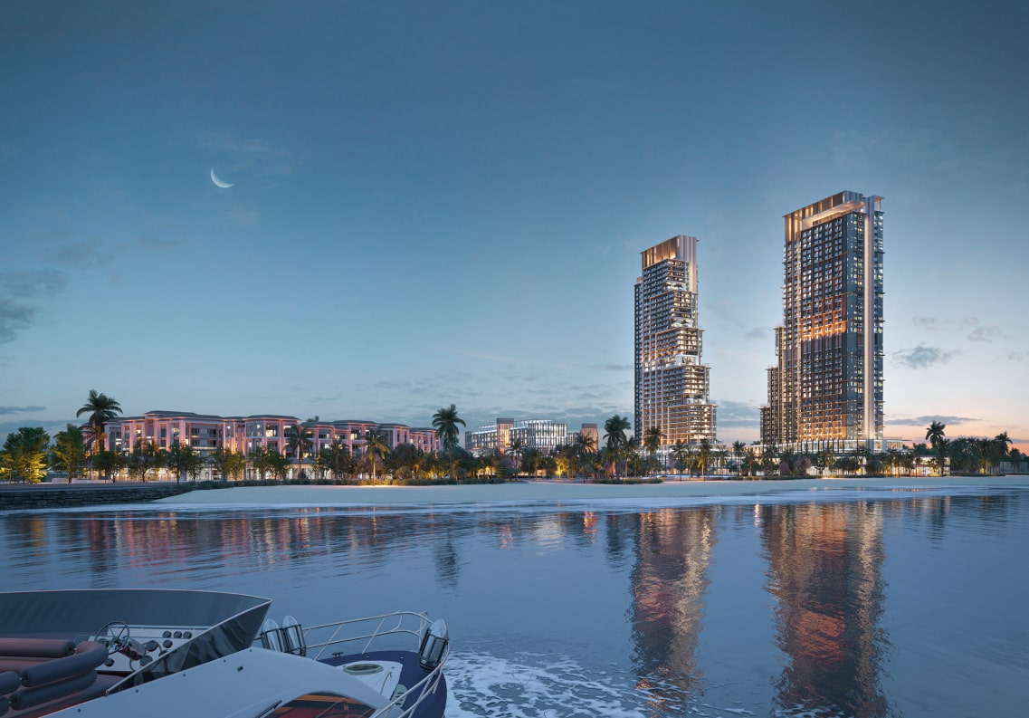 Aria Bay 1 Phối cảnh 2 tòa tháp dự án Aria Bay